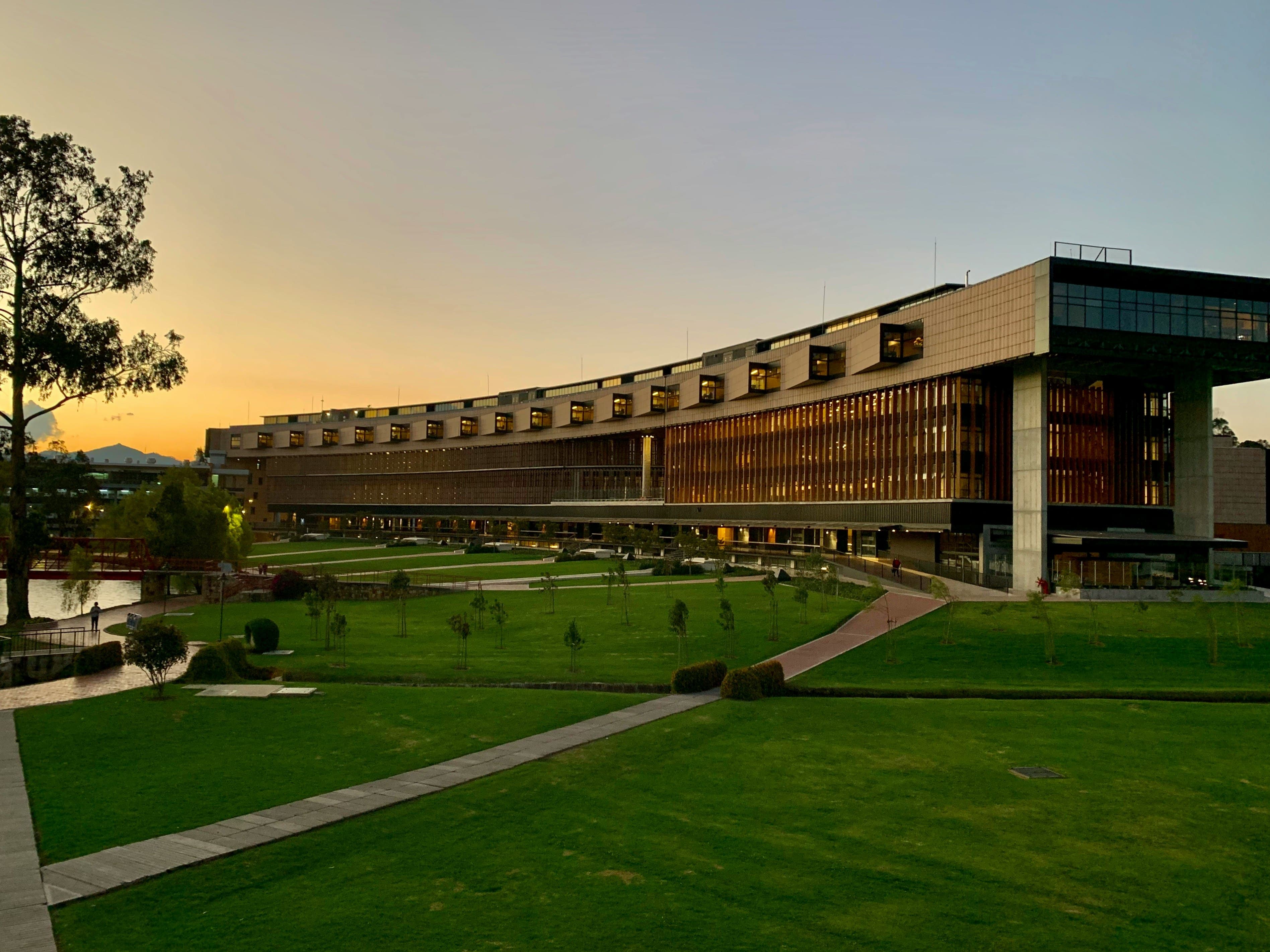 University campus background